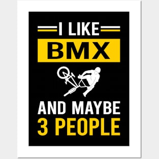 3 People BMX Posters and Art